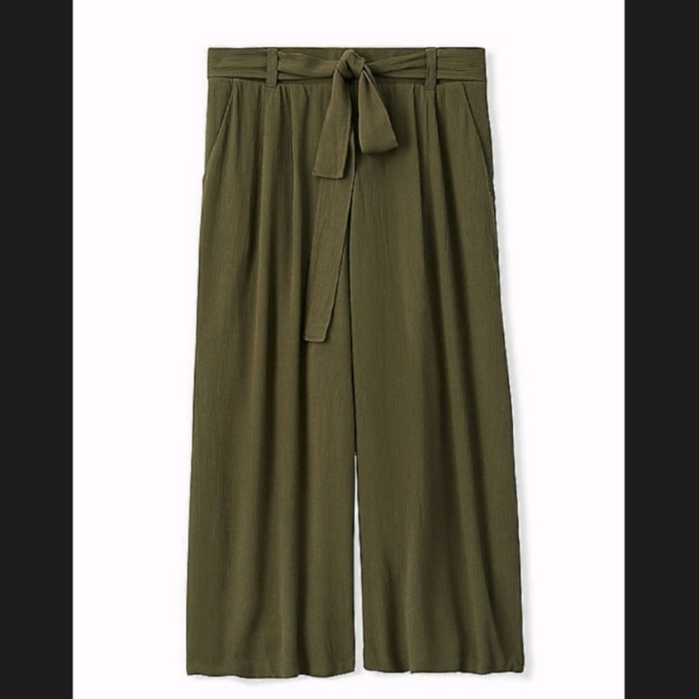 Torrid Crop Wide Leg Pants